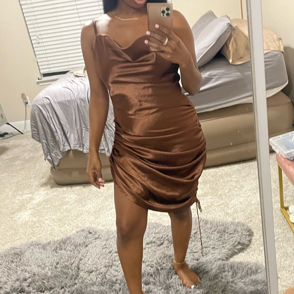 Brown Slip Dress